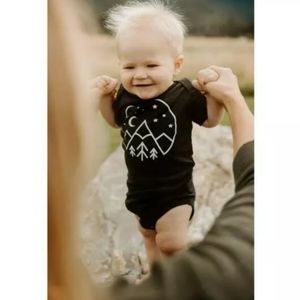 Brand New! Starry Night Dark Black Heather Onesie